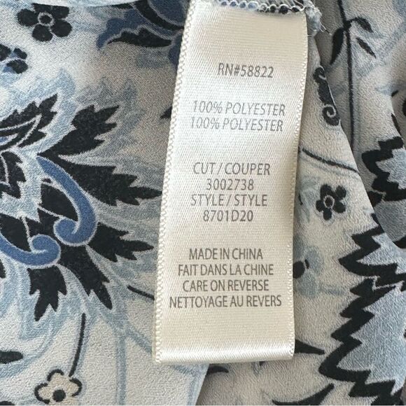 Max Studio Open Front Cardigan - Blue & White - Size Medium - EUC - Picture 4 of 5